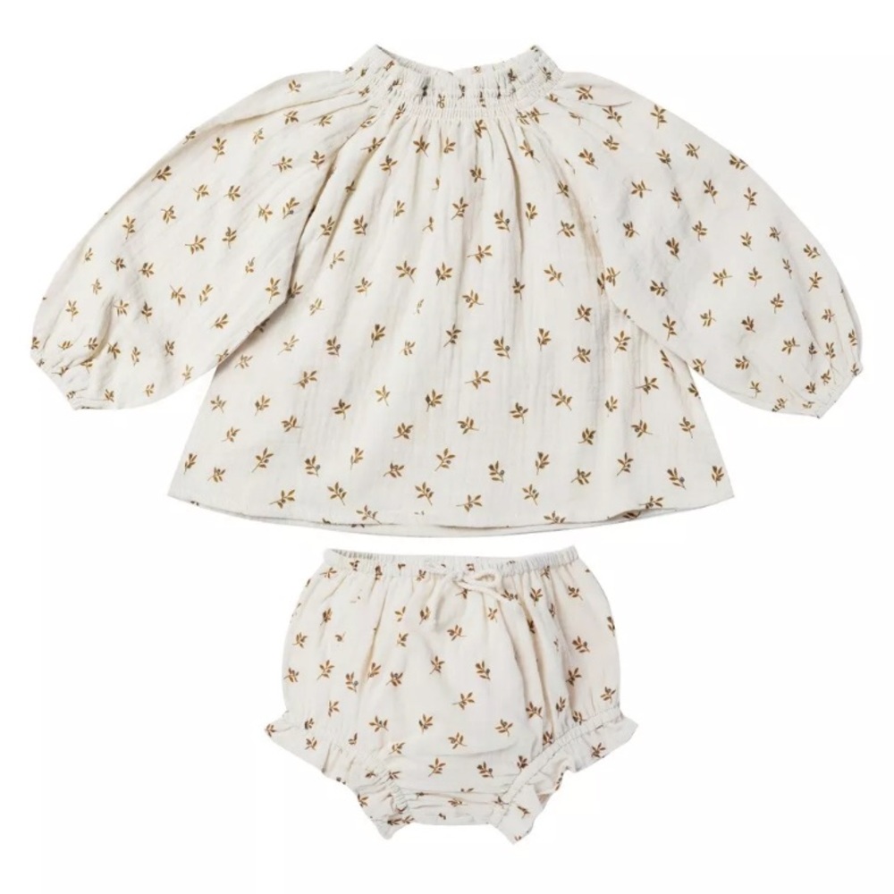 Rylee & Cru Olive Branch Quincy Shirt and Bloomer Set